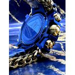 INVICTA GLADIADOR AZUL DETALHES DOURADO