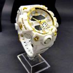 G-SHOCK MUD CASIO BRANCO COM DOURADO + 2 BRINDES