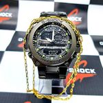 G-Shock Protection Aço Inoxidável TODO PRETO 100% Funcional + Corrente GRÁTIS