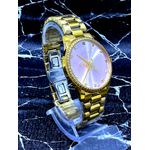 GUCI FEMININO DOURADO FUNDO ROSA