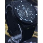 HUBLO GENEVE TODO PRETO LINHA BANHADA