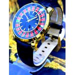 JACOB CASSINO DOURADO PULSEIRA PRETA PREMIUM