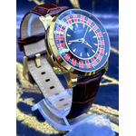 JACOB CASSINO DOURADO PULSEIRA MARROM PREMIUM