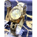 KIT CASAL ROLEX OYSTER DATE TODO DOURADO
