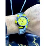 OAKLEY QUARTZ BLADE PRATA COM AMARELO