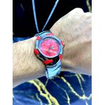 OAKLEY QUARTZ BLADE PRATA COM VERMELHO