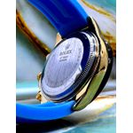 OYSTER PERPETUAL PATENT FUNDO AZUL PULSEIRA AZUL