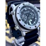 RELÓGIO PANE PRATA PULSEIRA PRETA