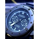 RELÓGIO PANERAI PULSEIRA PRETA CAIXARIA CHUMBO