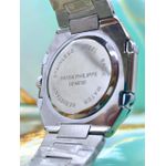 PTK PHILIPPE QUADRADO PRATA FUNDO AZUL LINHA BANHADA