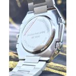 PTK PHILIPPE QUADRADO PRATA FUNDO PRETO LINHA BANHADA