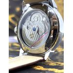 PTK PHILIPPE GENEVE TOURBILLON PERPETUEL LINHA PREMIUM AUTOMÁTICO FUNDO BRANCO PULSEIRA COURO MARROM