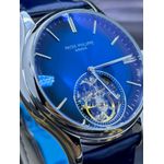 PATK PHILIPPE GENEVE LINHA PREMIUM AUTOMÁTICO PULSEIRA COURO AZUL
