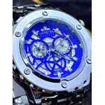 INVICTA RESERVE PRATA FUNDO AZUL