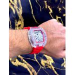 RICHARD MILLE MC LAREN PULSEIRA VERMELHA