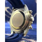 RLX DAYTONA PULSEIRA EMBORRACHADA PRETA COM FUNDO AZUL BEBÊ PREMIUM