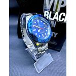 RLX OYSTER DATE PRATA FUNDO AZUL DETALHES AZUL