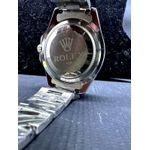 RLX OYSTER DATE PRATA FUNDO PRETO MISTO