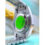 RLX DATE JUST PRATA COM FUNDO AZUL BEBÊ PREMIUM