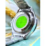 RLX SUBMARINER PRATA FUNDO VERDE LINHA BANHADA