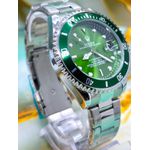 RLX SUBMARINER PRATA FUNDO VERDE LINHA BANHADA