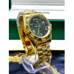 ROLX DAY DATE DOURADO FUNDO VERDE AUTOMÁTICO PREMIUM