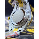  RLX OYSTER PERPETUAL DATE MISTO COM FUNDO PRETO DETALHES CINZA PREMIUM