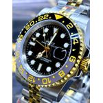  RLX OYSTER PERPETUAL DATE MISTO COM FUNDO PRETO DETALHES CINZA PREMIUM