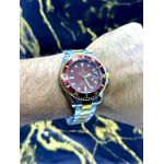 RLX SUBMARINER BATERIA MISTO FUNDO MARROM