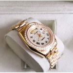 ROLEX FEMININO DOURADO COM STRASS CRAVEJADO PREMIUM