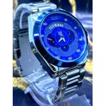 TAG HEUER PRATA FUNDO TODO AZUL MERCEDES BENZ FUNCIONAL