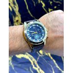 TAG HEUER DOURADO PULSEIRA COURO MARROM