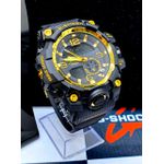 G SHOCK PRETO COM DETALHES DOURADO + 2 BRINDES