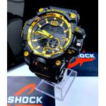 G SHOCK PRETO COM DETALHES DOURADO + 2 BRINDES