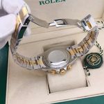 ROLEX DAYTONA AUTOMÁTICO PREMIUM PRATA DETALHES DOURADO E PRETO