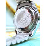 RLX DATE JUST PRATA COM FUNDO VERDE CLARO PREMIUM