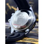 OYSTER PERPETUAL PATENT FUNDO AZUL ESCURO PULSEIRA PRETA