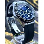 OYSTER PERPETUAL PATENT FUNDO AZUL ESCURO PULSEIRA PRETA