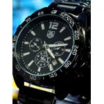 TAG SENNA LINHA BANHADA TODO PRETO PULSEIRA EM AÇO