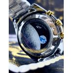 ÔMEGA SPEEDMASTER MISTO FUNDO PRETO LINHA BANHADA