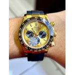 RLX DAYTONA PULSEIRA EMBORRACHADA PRETA CAIXARIA TODO DOURADO LINHA PREMIUM