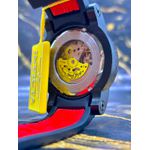 Yakuza Pulseira todo preto detalhes vermelho Automático