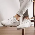 Malibu 30700 Couro Floater Branco Selaria Cinza Sola Gelo Cinza