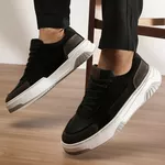 Malibu 30701 Couro Floater Preto Nobuck Camurça Grafite Preto Sola Gelo Cinza