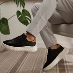 Monaco 37501 Couro Grease Preto Camurça Preto Grease Castor Sola Gelo