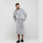 ROBE PELO FLEECE UNISSEX CINZA - CINZA