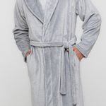 ROBE PELO FLEECE UNISSEX CINZA - CINZA