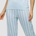 17.01.021 PIJAMA COM RENDA - AZUL CELESTE