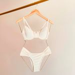 TOP MAYSA MEIA TAÇA RETRO BIQUINI - OFF-WHITE