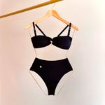 CALCINHA DORIS HOT PANTS BIQUINI - PRETO